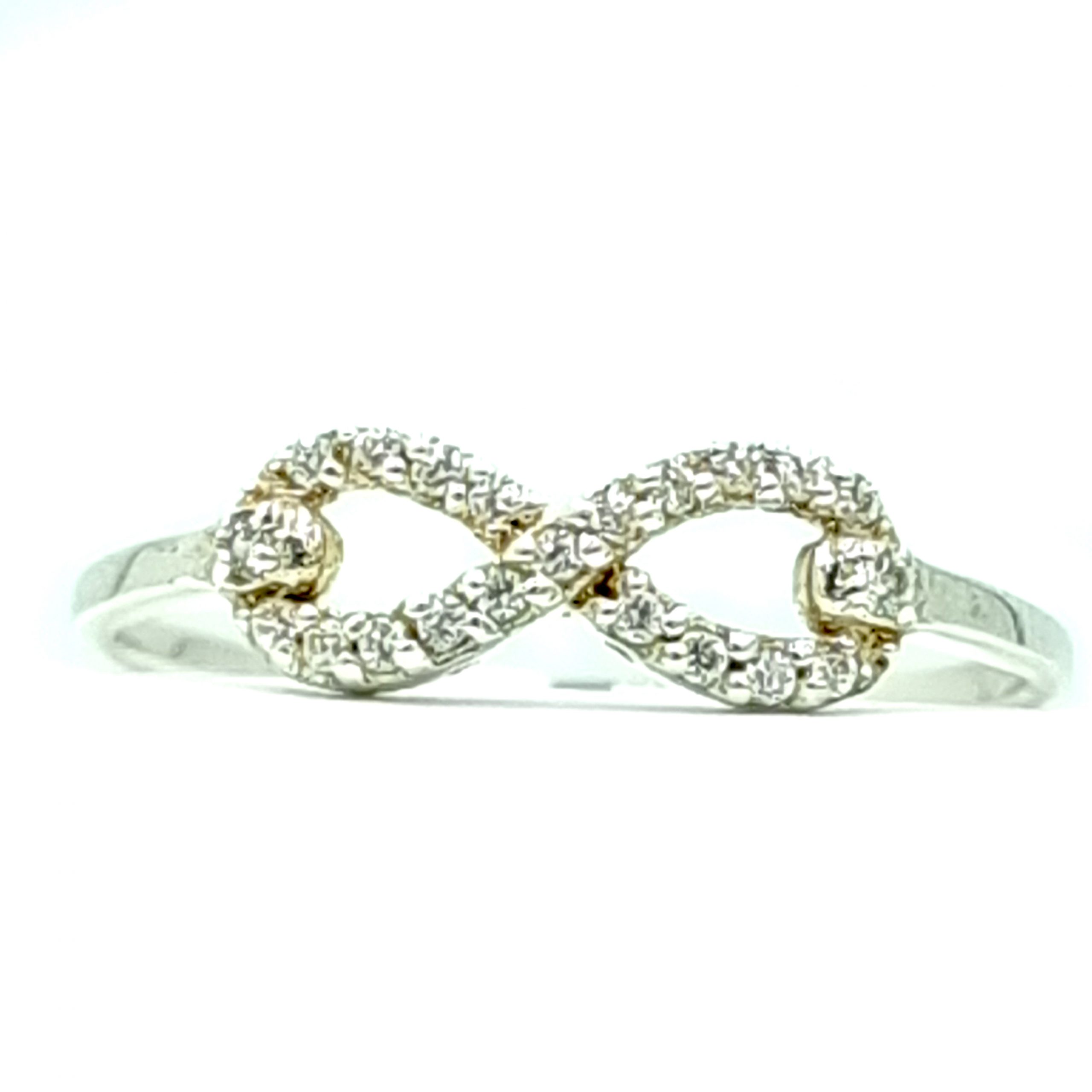 Silver Infinity Cubic Zirconia Ring - Image 3