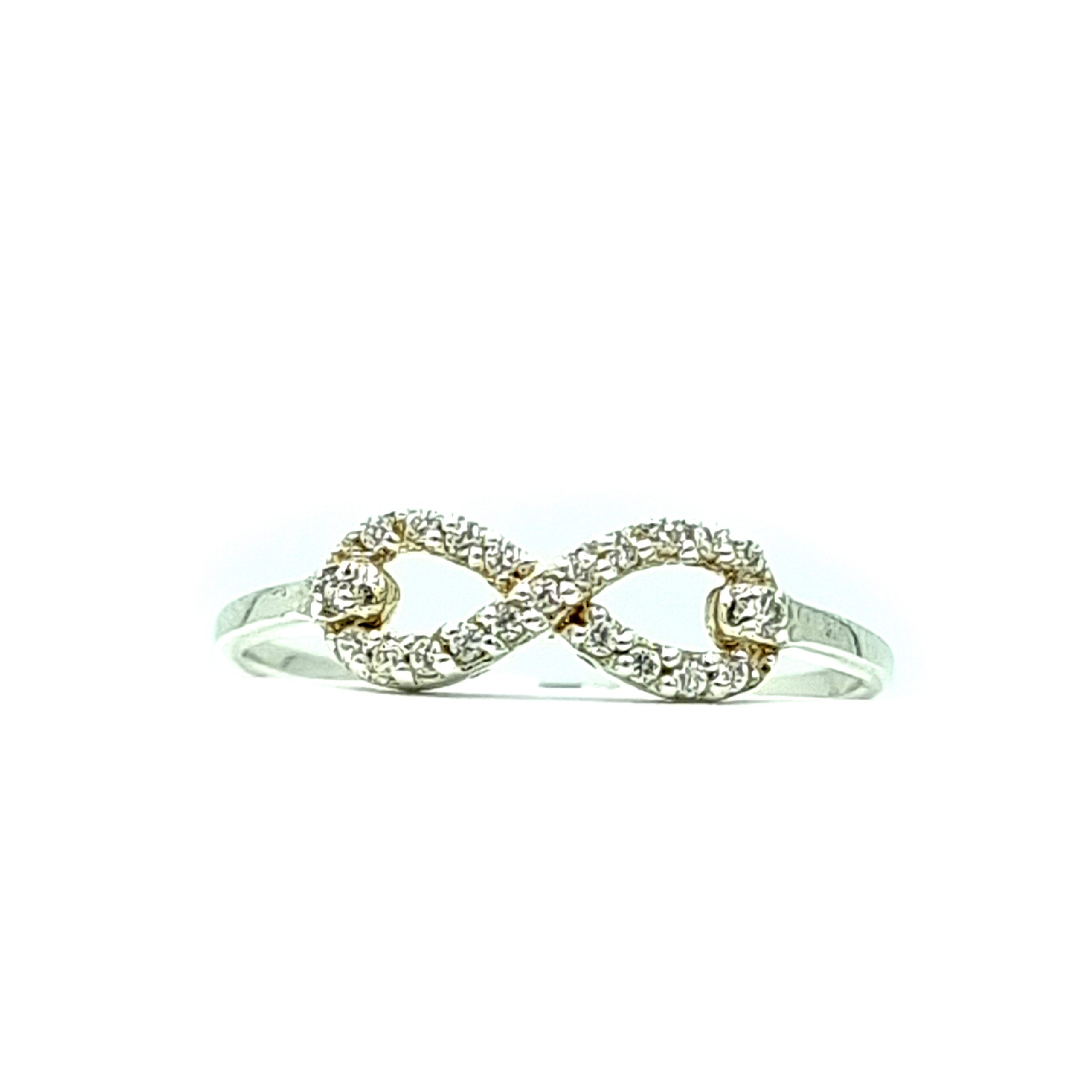 Silver Infinity Cubic Zirconia Ring - Image 4