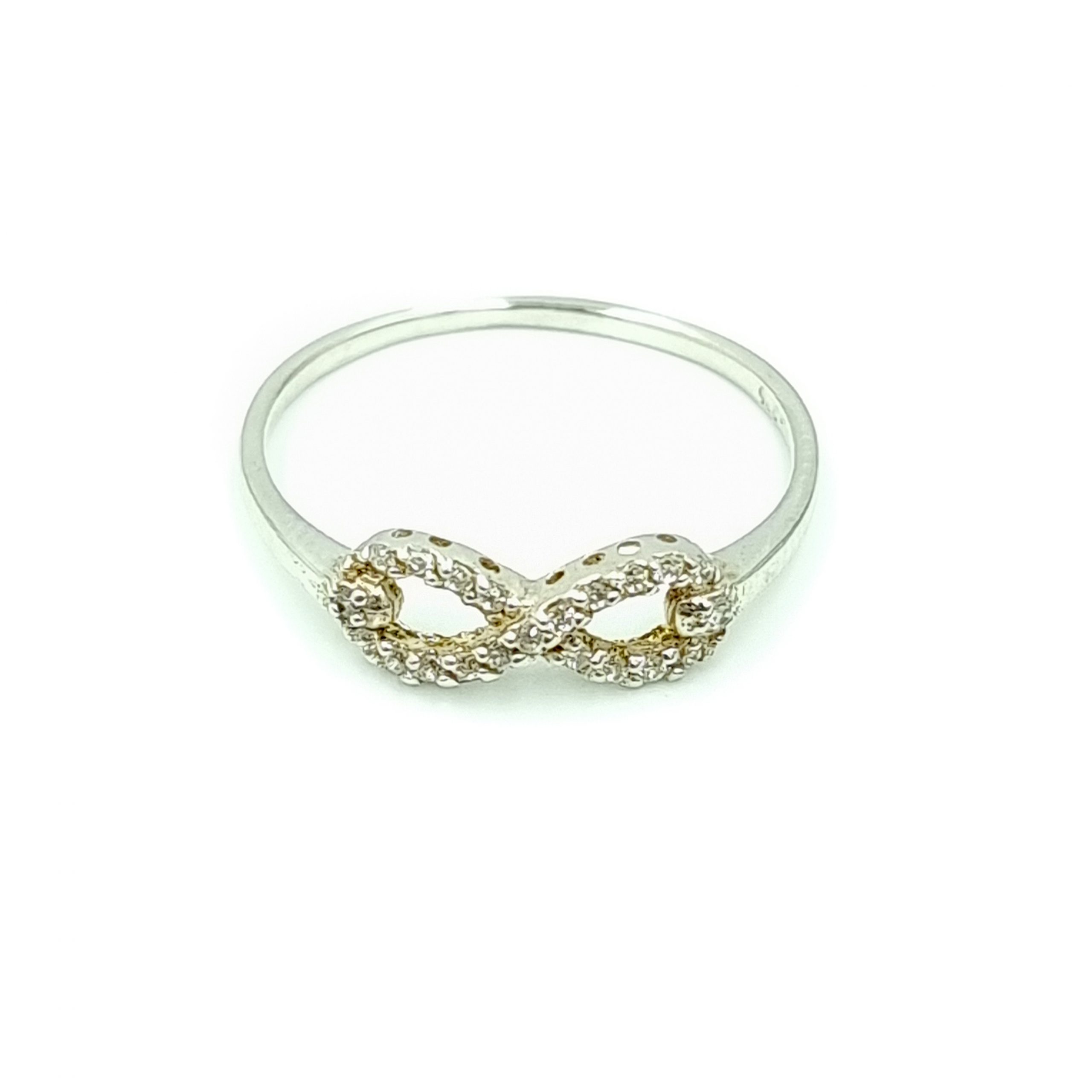 Silver Infinity Cubic Zirconia Ring