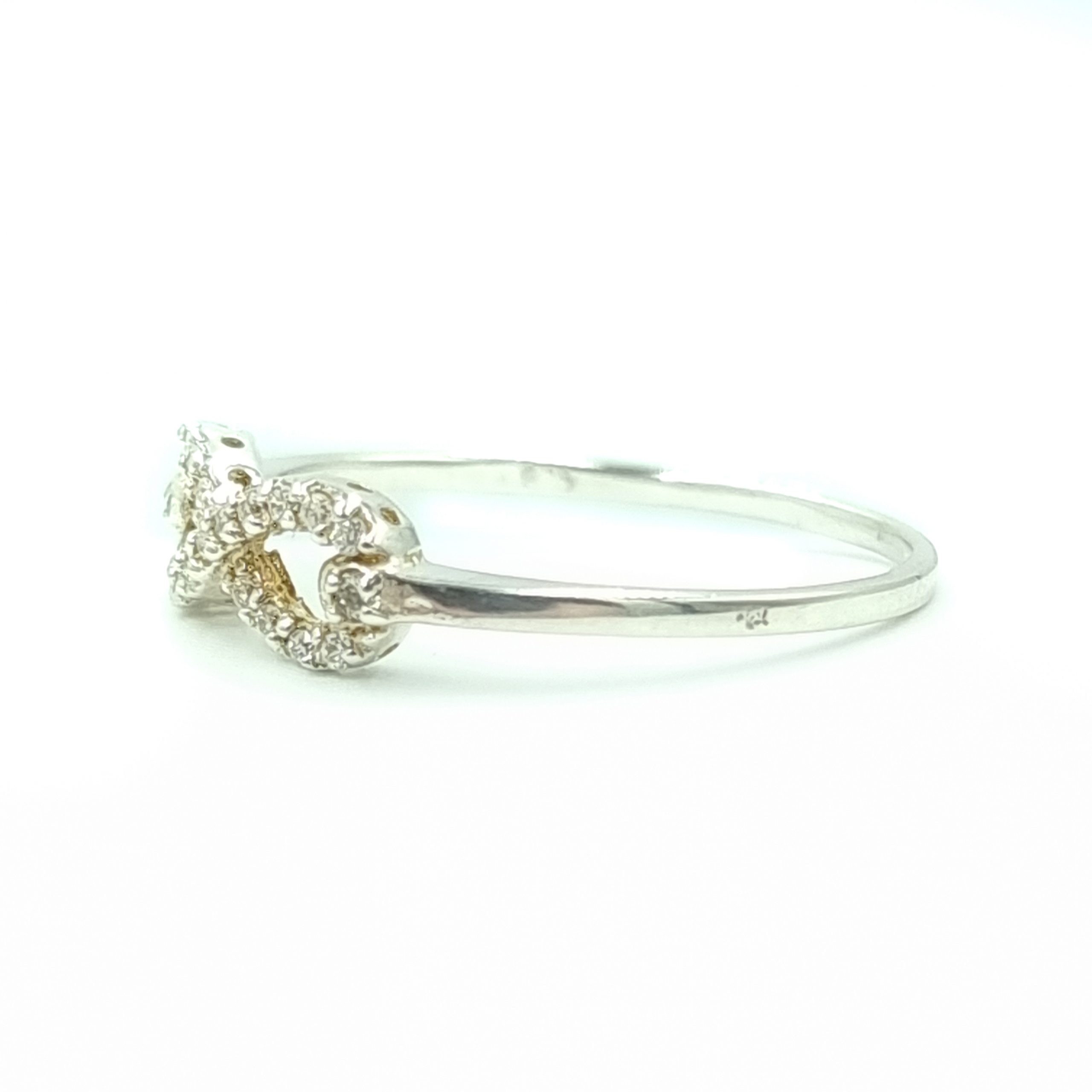 Silver Infinity Cubic Zirconia Ring - Image 8
