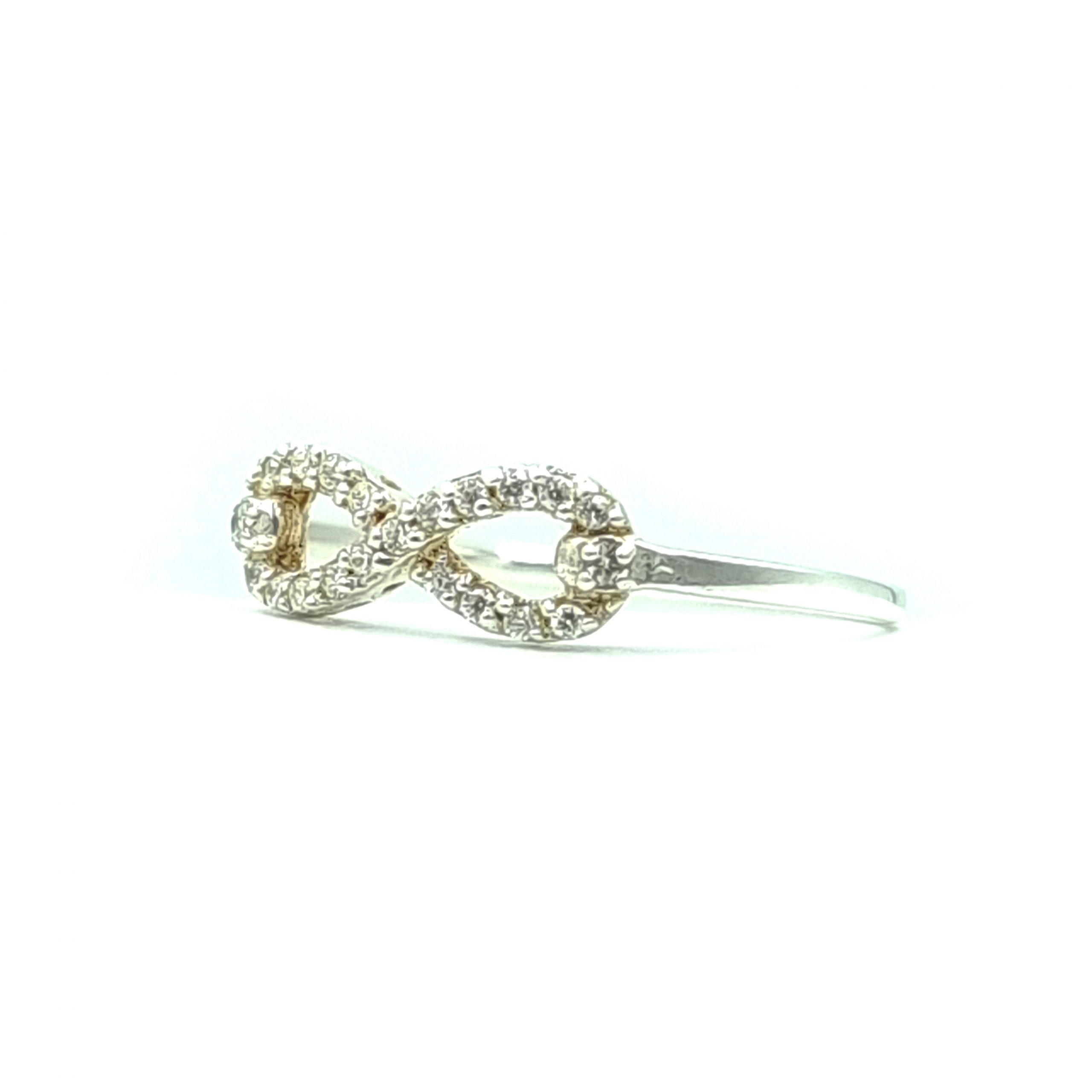 Silver Infinity Cubic Zirconia Ring - Image 9