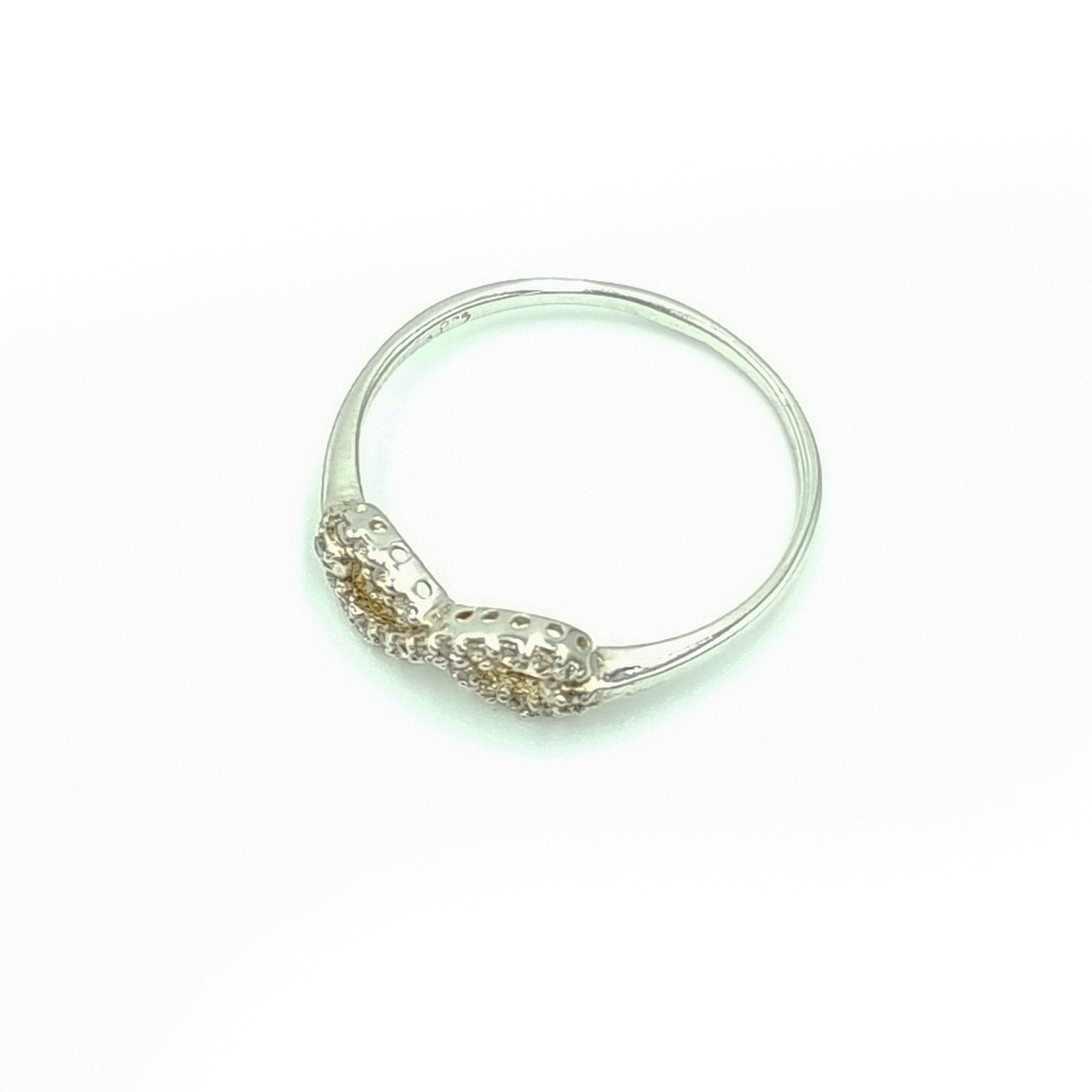 Silver Infinity Cubic Zirconia Ring - Image 2